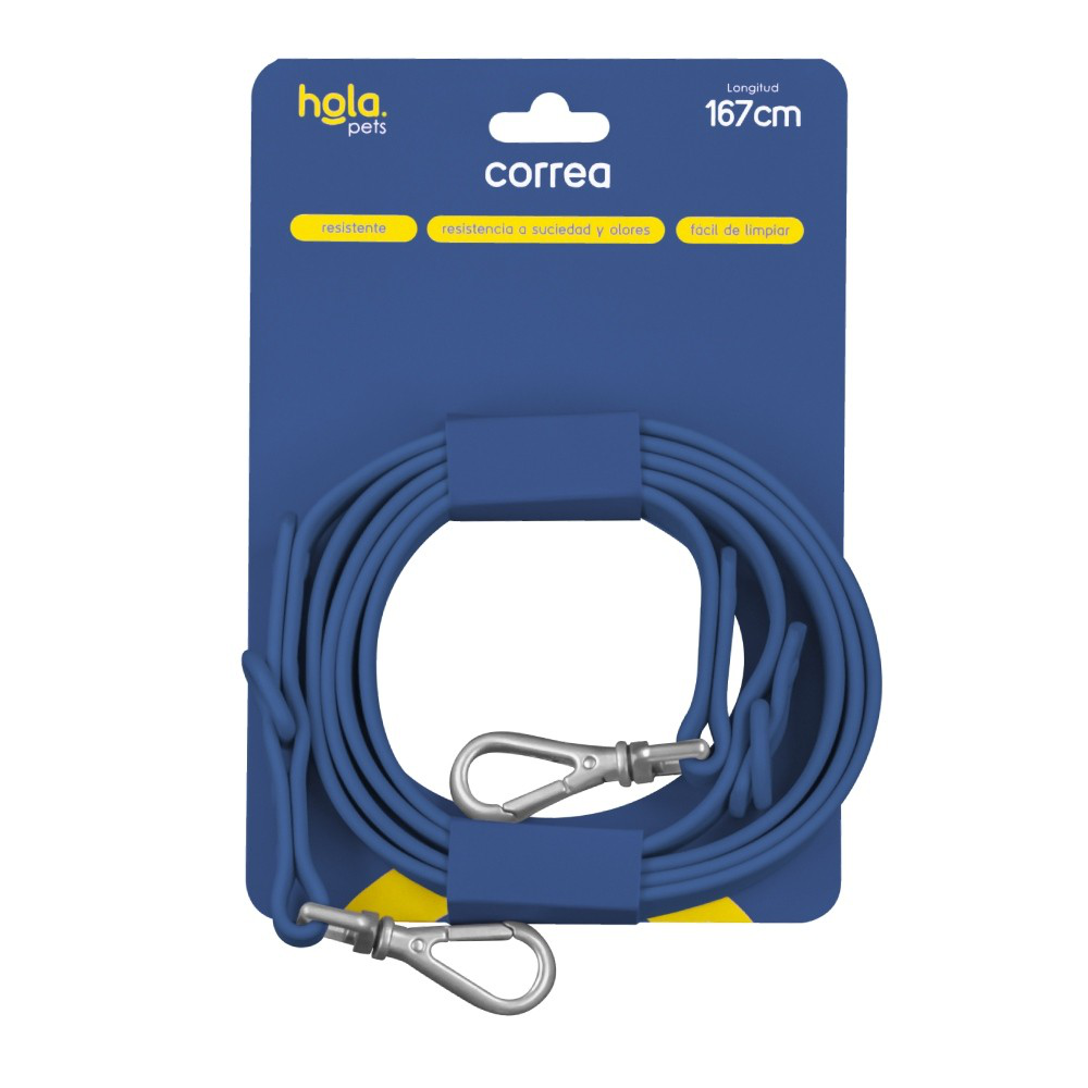 Correa Hola Pets Azul