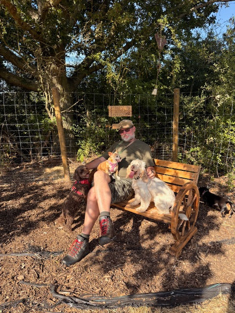 Paul from Precious Pawz with dogs in his care