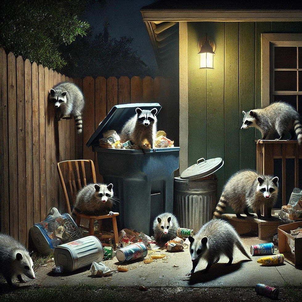 Raccoons and opossums gather and assemble in area with dirty and stinky garbage bin. Avoid this situation by hiring Can Cleaners, the dependable trash can cleaning service provider in Toledo Metro OH.