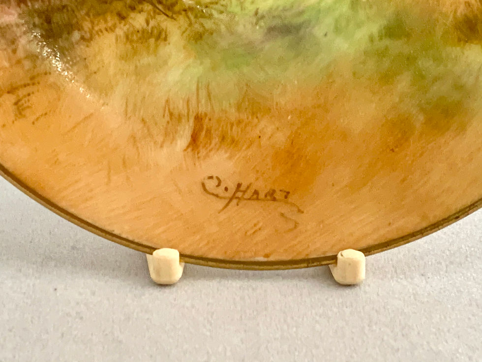 Thumbnail: Royal Doulton demitasse coffee cup painted with scenes