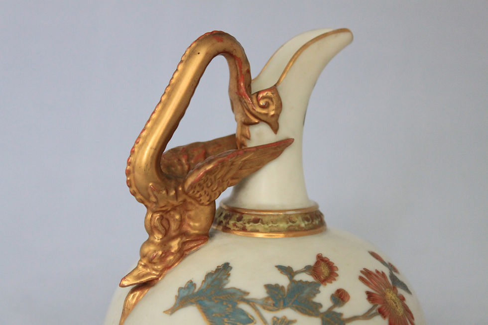 Thumbnail: Royal Worcetser ewer with a dragon handle