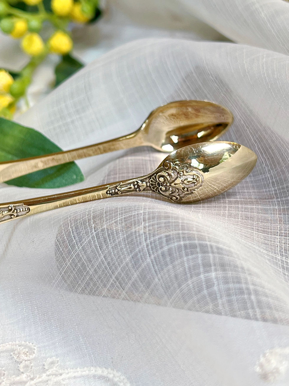 Thumbnail: Cased set of silver gilt christening plate