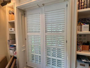 Custom Interior Shutters for an Art Room in Bloomfield Hills, Michigan