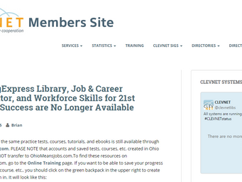CLEVNET Members Site