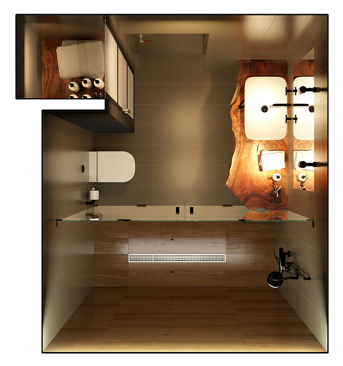 Модная ванная. Керамо гранит Italon