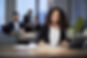 ethnic-businesswoman-working-in-modern-o
