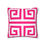 Thumbnail: Pink Greek Key Pillow 