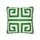 Thumbnail: Green Greek Key Pillow