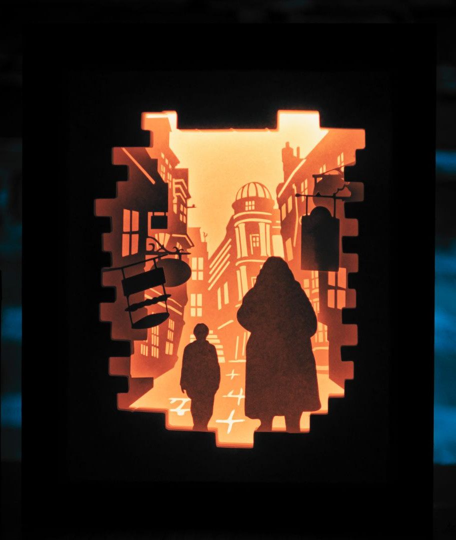 Diagon Alley Shadow Box