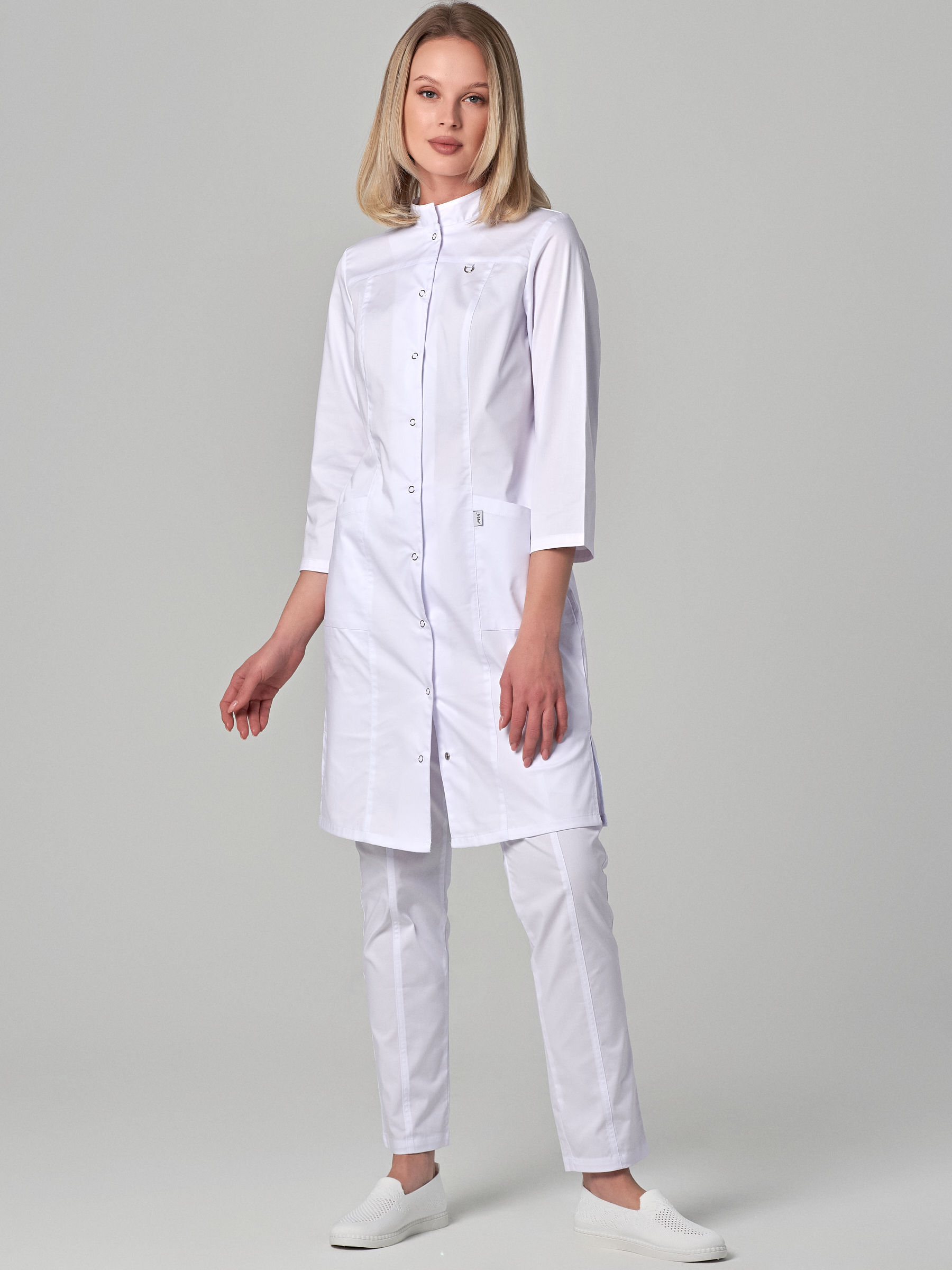 "Медикал-1" тк. Спандекс. Халат медицинский женский