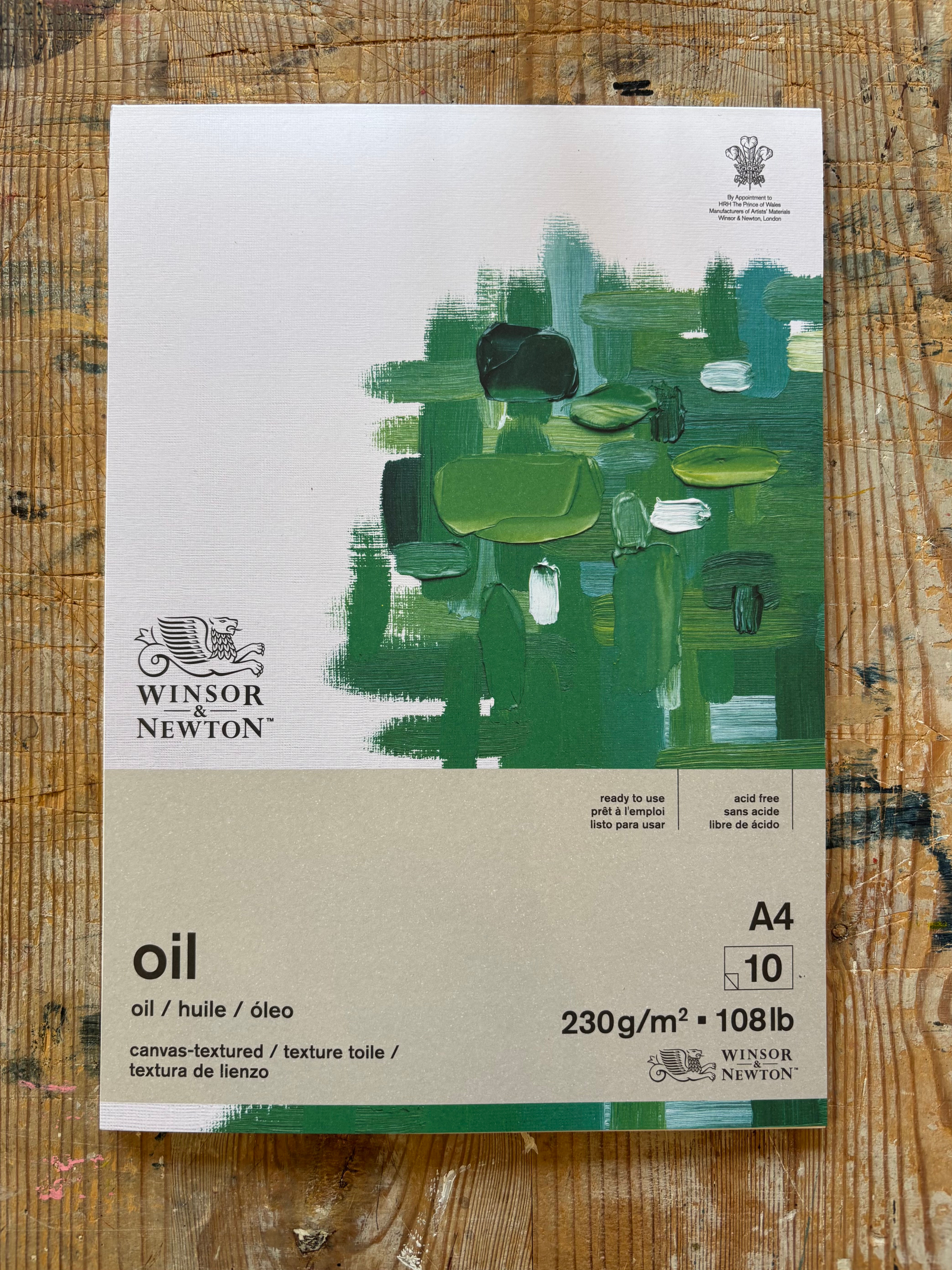 Oljemålningsblock   –   Winton   –   230   g,   10 ark   –   Winsor   &   Newton