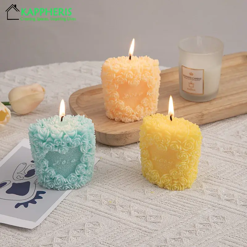 Thumbnail: Guest Gift Candle Lot Wedding Candles Rose Ball Scented