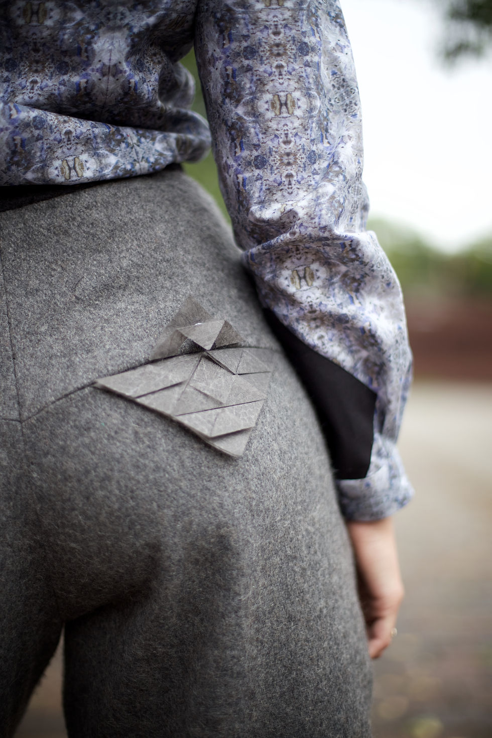 Eva Dragoeva - Circular Fashion - Shirt and Recycled Wool Trousers