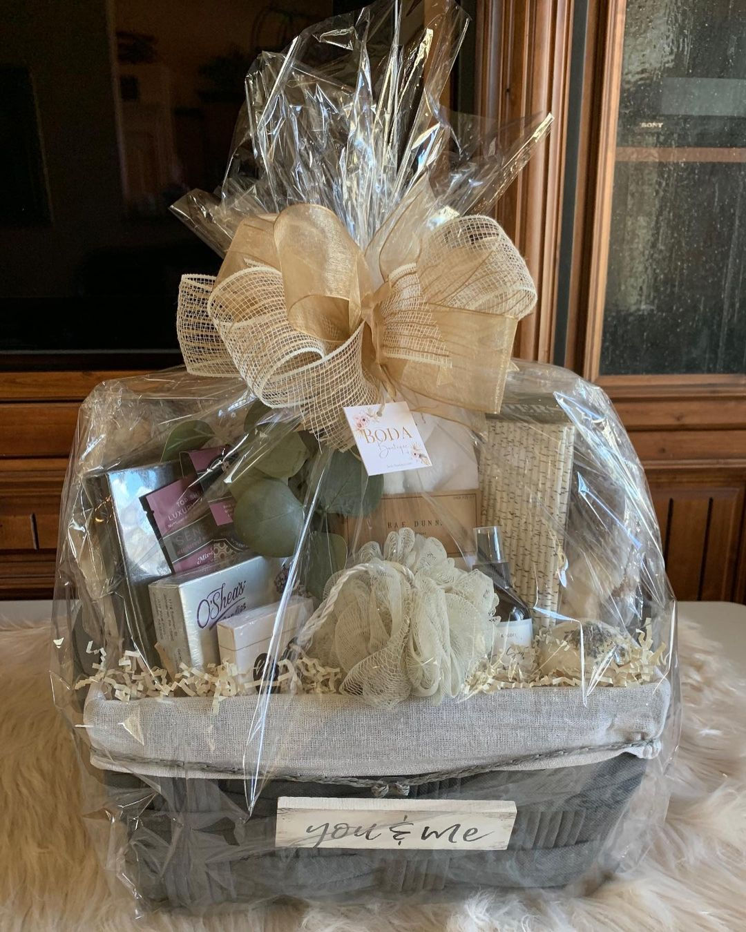 Custom Oak & Ember Gift Basket