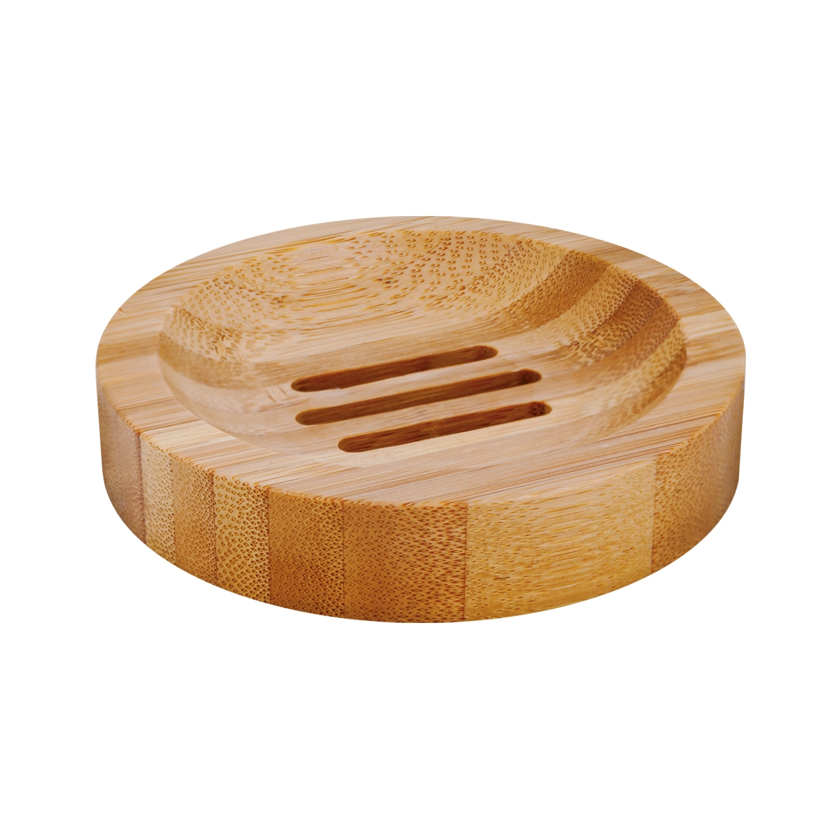Round Bamboo Soap Dish