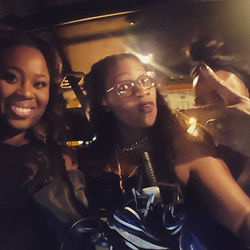 Coolest Cab ride Ever with the beautiful Michelle Carter #NYFW