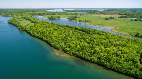 Aerial photography near Pelican Rapids, MN