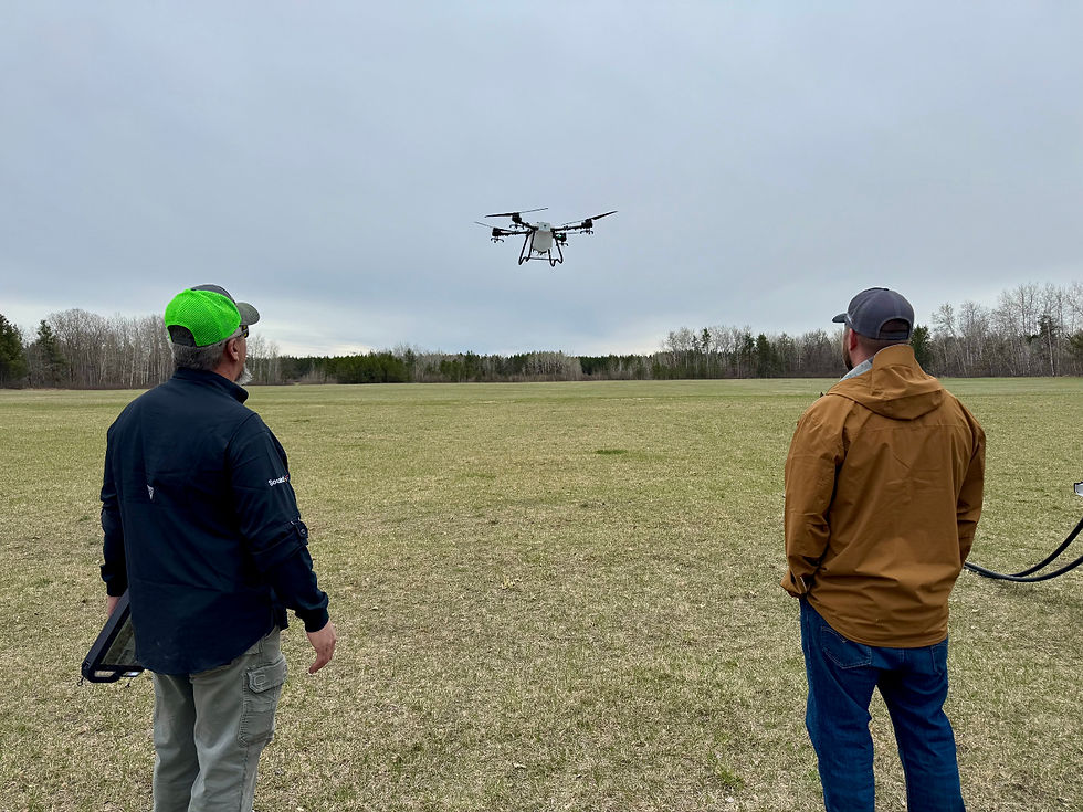 Hylio ag drone pilots in Menahga, MN