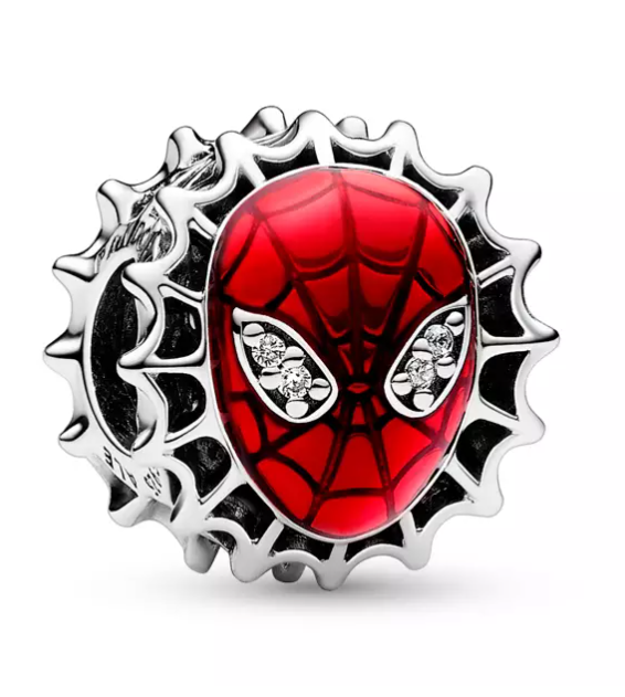 Charm Spiderman Rostro Plateado