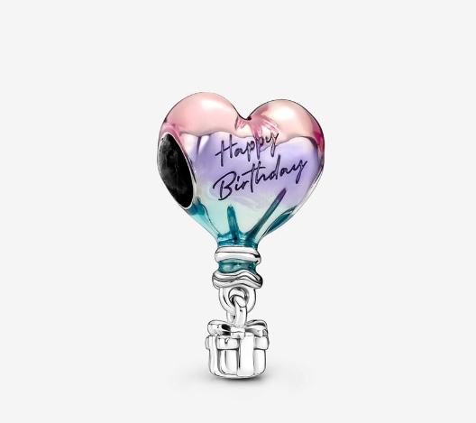 Charm Cumpleaños Globo Aerostatico Corazon