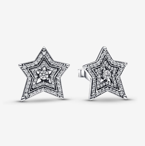 Aretes Grandes Estrella Zirconia