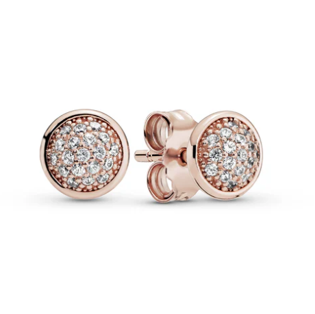 Aretes de Boton Zirconia