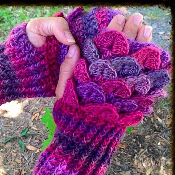 Crochet Owl Wrist Warmers