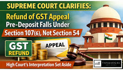 Supreme Court Clarifies: Refund of GST Appeal Pre-Deposit Falls Under Section 107(6), Not Section 54 – High Court's Interpretation Set Aside"