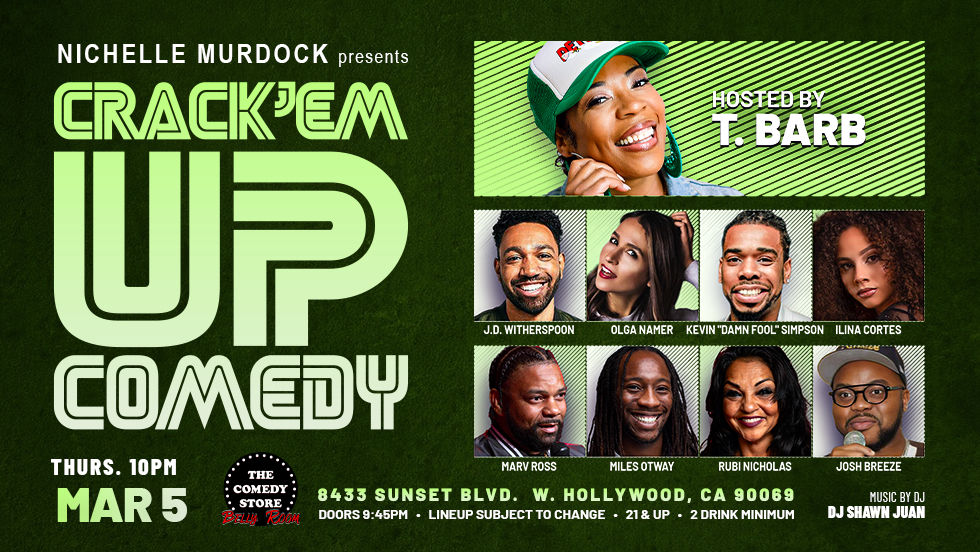 J.D. Witherspoon, Olga Namer, Damn Fool, host T.Barb & More!
