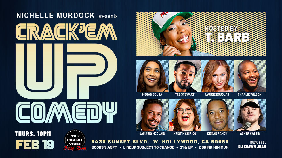 Legendary Venue. Legendary Laughs. Hosted by T. Barb🤩