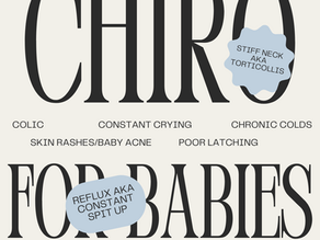Babies + Chiropractic!