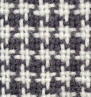 Houndstooth pattern weaving