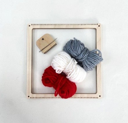 Thumbnail: Point Twill square loom weaving kit