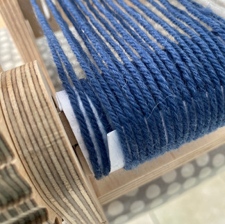 back beam of a rigid heddle loom