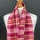 Thumbnail: handwoven pink, orange and yellow scarf