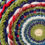 Thumbnail: red, navy and blue yarn and fibre tabbyandtweed circular weaving loom kit
