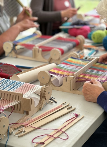 Weaving Workshop Rigid Heddle Scarf Weaving Wiltshire Uk