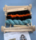 Tabbyandtweed rigid heddle tartan scarf weaving loom kit