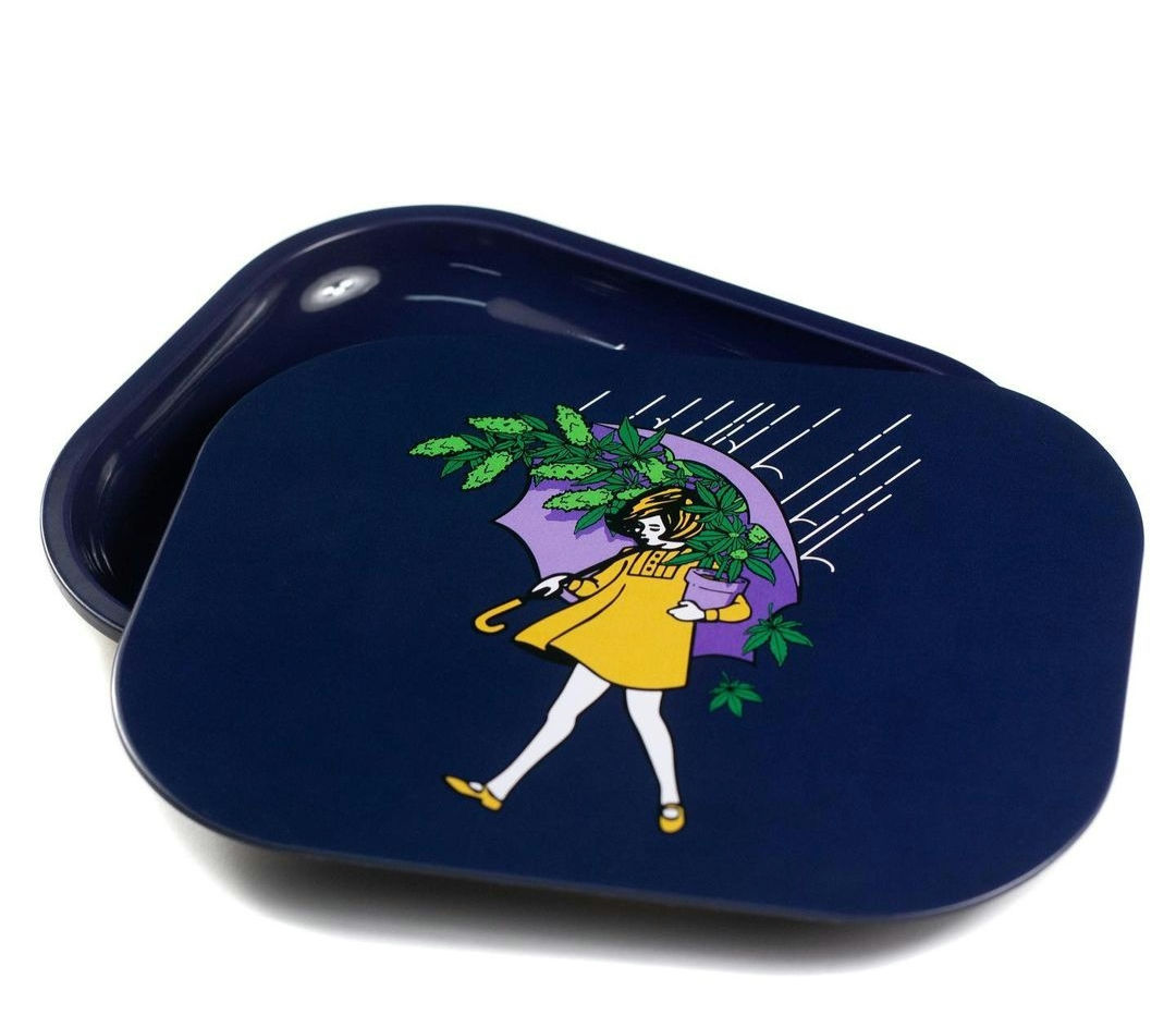 Slinger Rolling Tray with Magnetic Lid