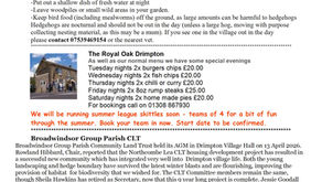 Drimpton Village newsletter May/June 2026