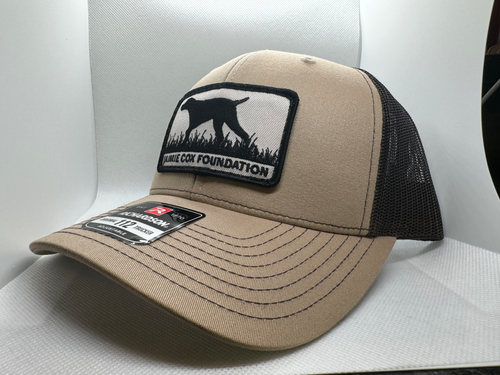 Richardson 112 Trucker Hat Khaki/Coffee | JaimieCoxFoundation