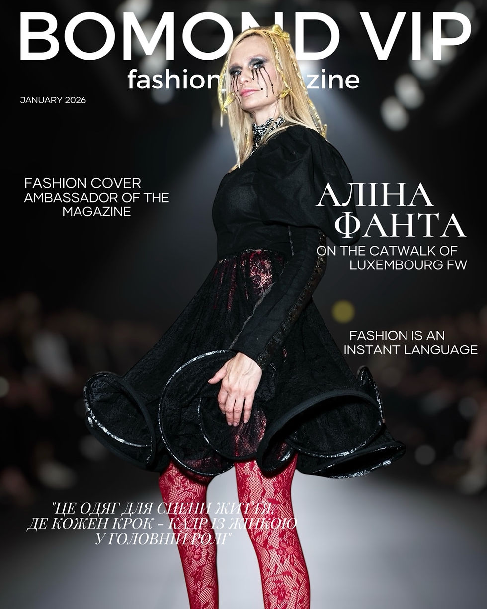 Аліна Фанта на подіумі Luxembourg Fashion Week: “Мода - це миттєва мова”