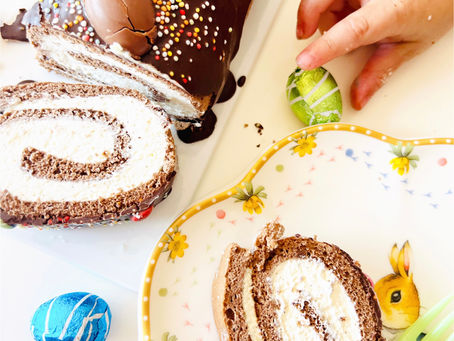Torta arrotolata al cioccolato