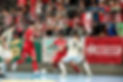 Action-Foto eines Futsal-Match