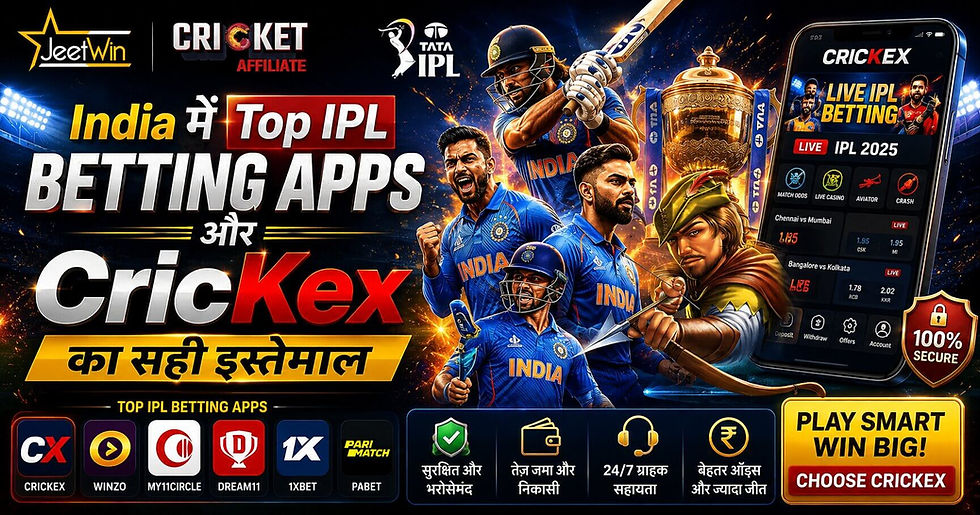 India में Top IPL Betting Apps और CricKex का सही इस्तेमाल