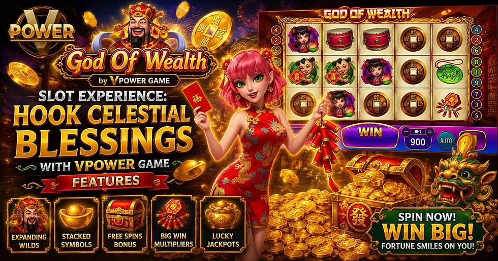 God of Wealth Slot Experience: Hook Celestial Blessings with VPower Game Features