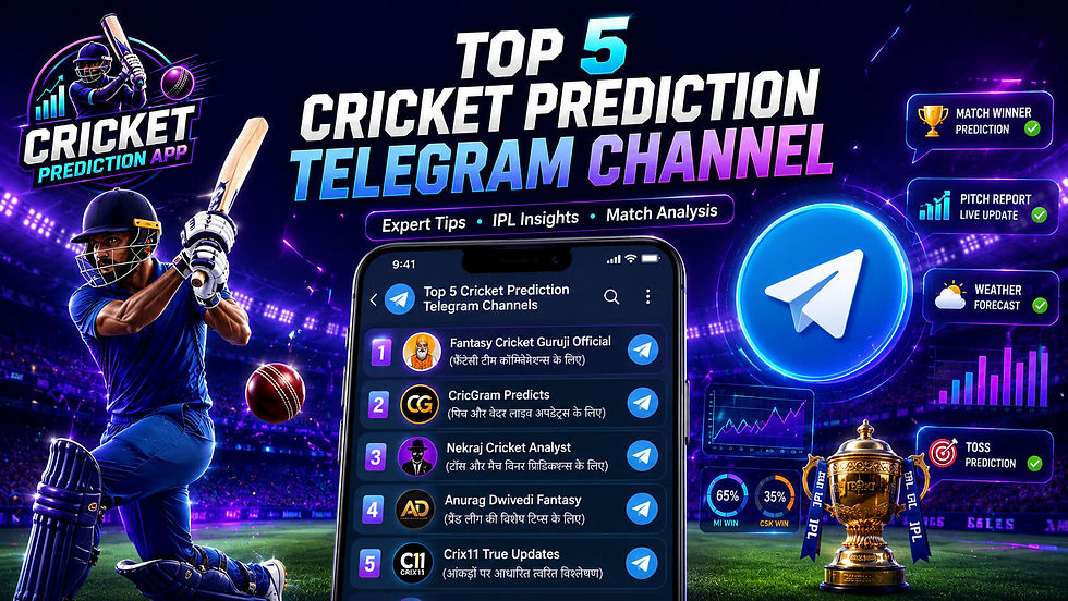 Top 5 Cricket Prediction Telegram Channel