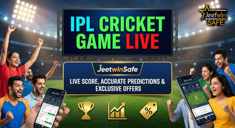 IPL Cricket Game Live : JeetwinSafe पर लाइव स्कोर, सटीक भविष्यवाणी और बेहतरीन ऑफर्स का आनंद लें