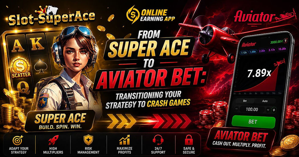 From Super Ace to Aviator Bet: Transitioning Your Strategy to Crash Games