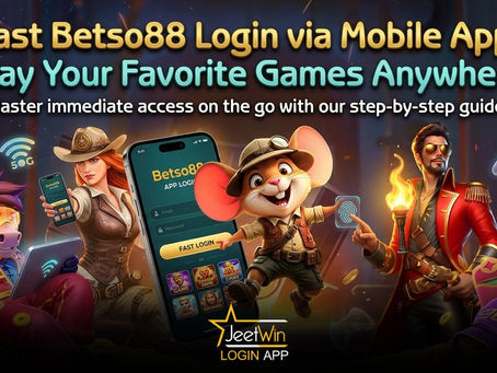 Fast Betso88 Login via Mobile App: Play Your Favorite Games Anywhere